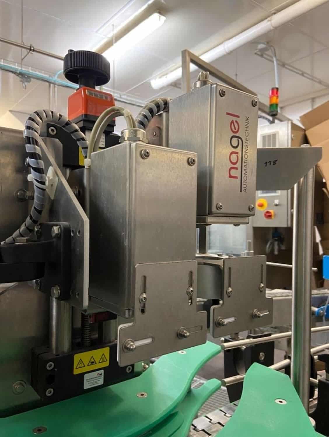 Side view of Nagel, PAC, Juwatec Returnable Glass Filling line for beer, soft drink