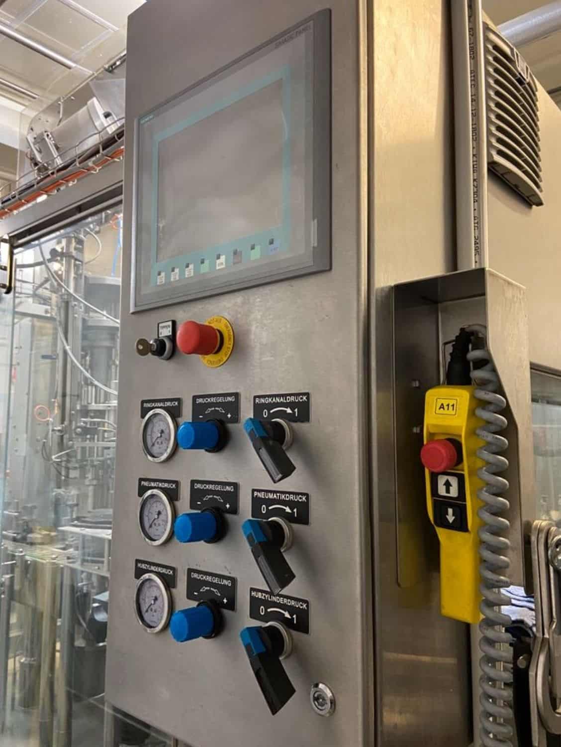 Control unit of Nagel, PAC, Juwatec Returnable Glass Filling line for beer, soft drink