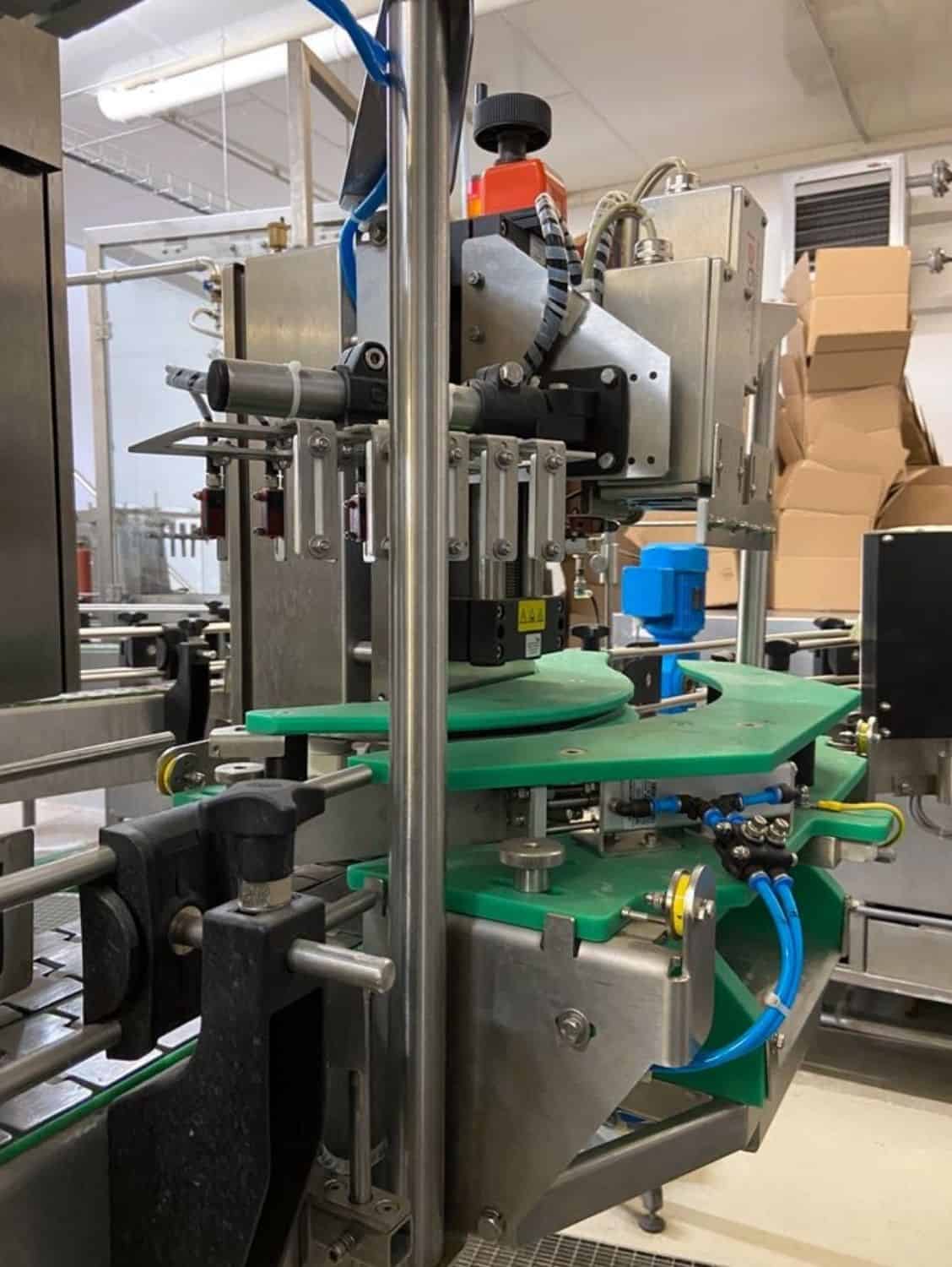 Left view of Nagel, PAC, Juwatec Returnable Glass Filling line for beer, soft drink