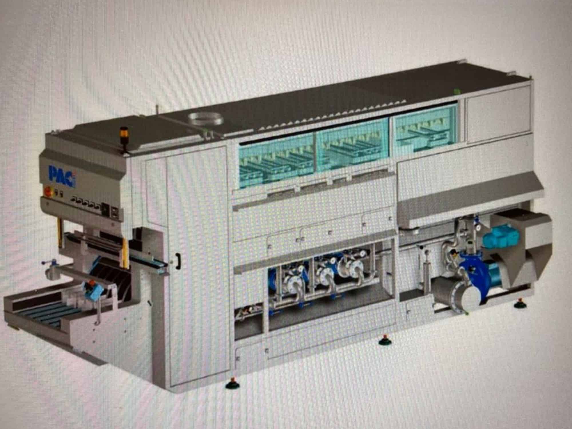 Layout of Nagel, PAC, Juwatec Returnable Glass Filling line for beer, soft drink