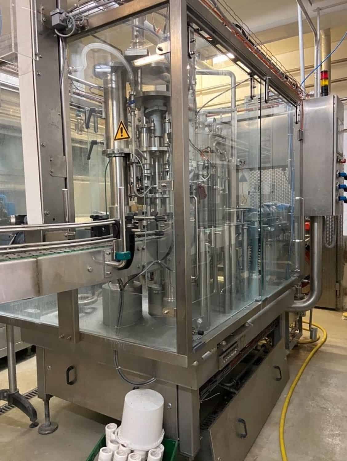 Right view of Nagel, PAC, Juwatec Returnable Glass Filling line for beer, soft drink