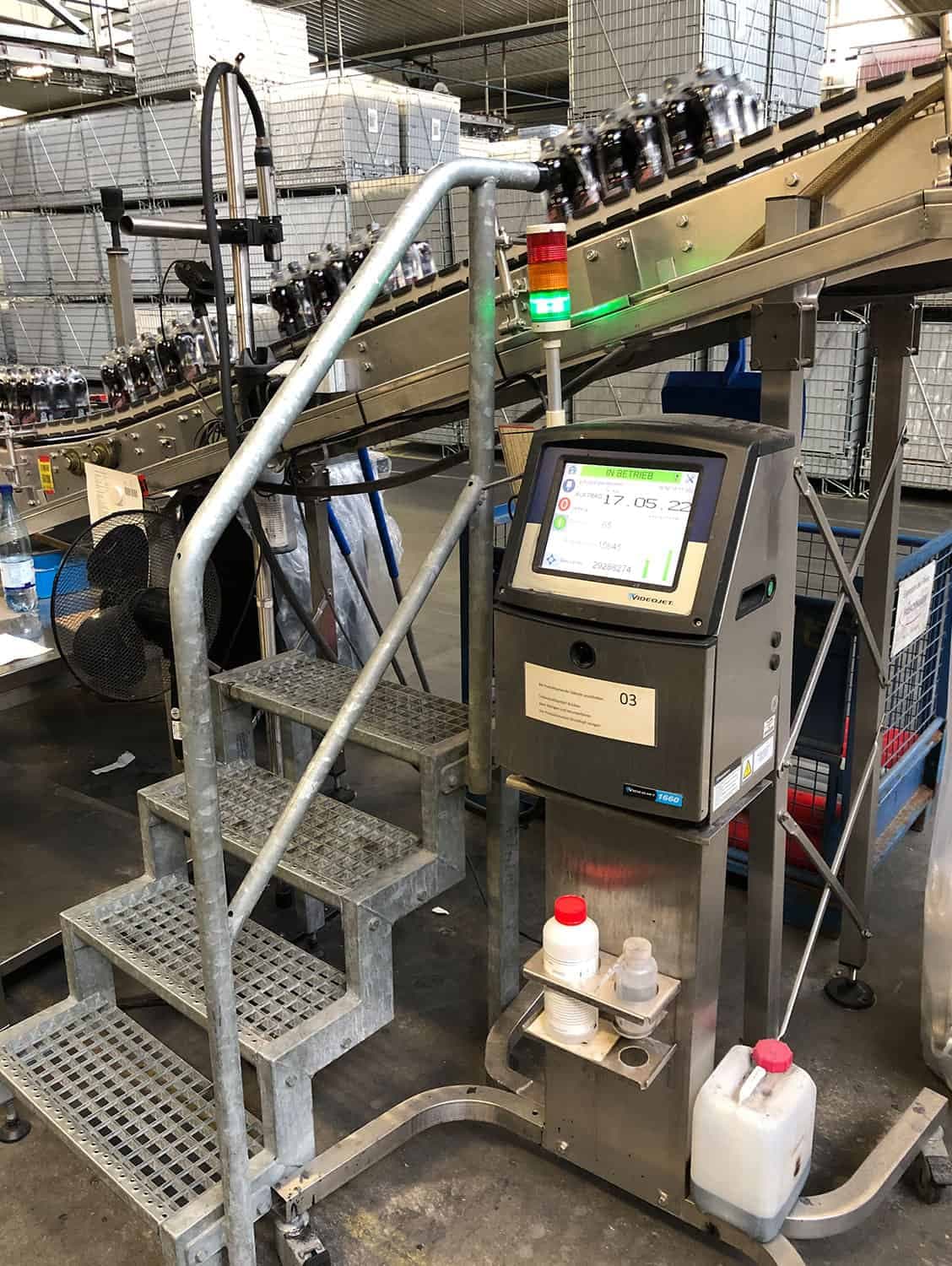 Side view of Kettner packaging line