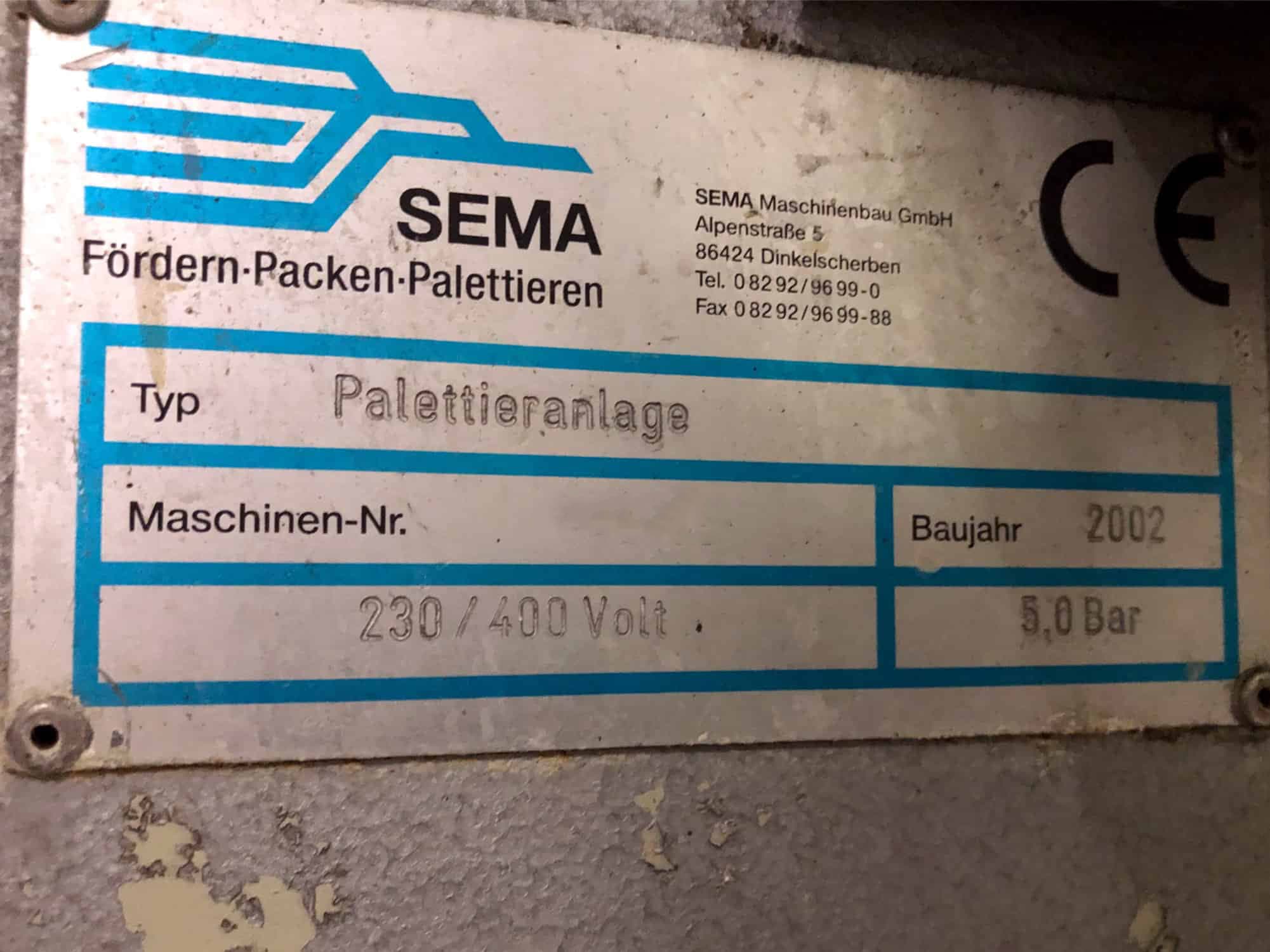 Nameplate of SEMA -